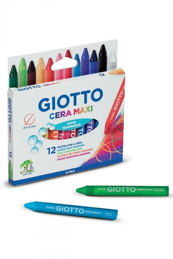 Giotto Cera Maxi - Jumbo Mum Boya Askılı Paket 12Li ürün görseli 1