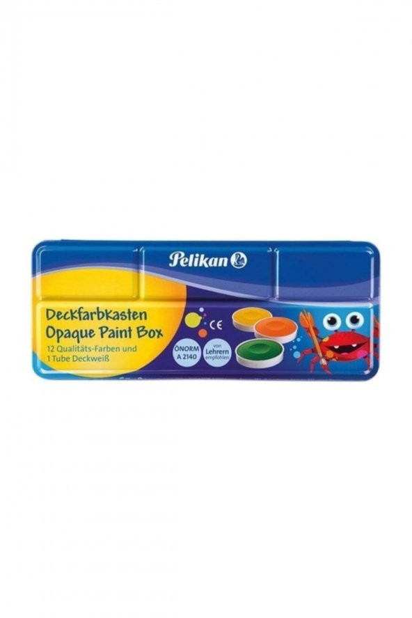 Pelikan Deckfarbkasten Opaque Sulu Boya 12 + 1 ürün görseli 1