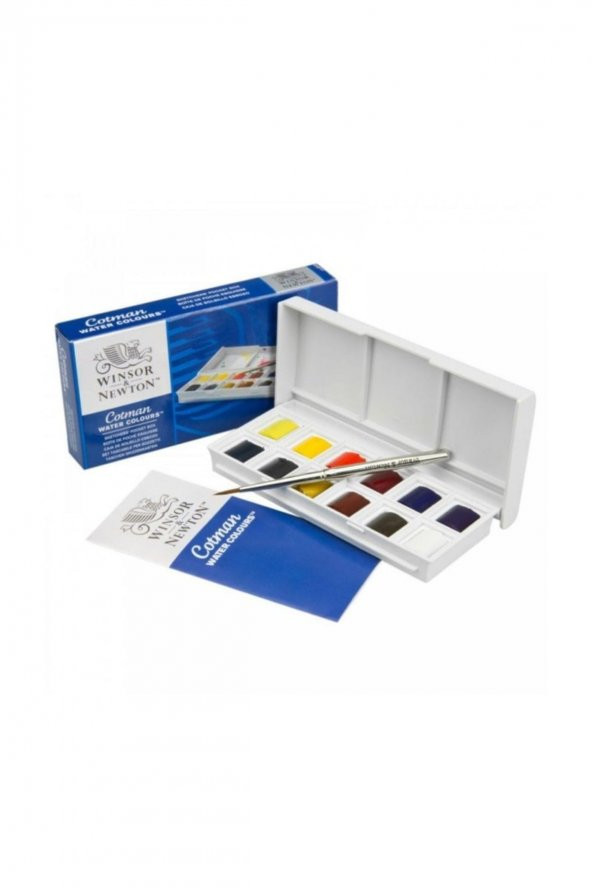 Winsor & Newton Cotman Sketchers` Pocket Box 1/2 Tablet Sulu Boya 12 Renk ürün görseli 1
