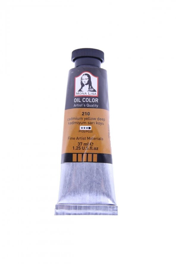 Mona Lisa Yağlı Boya 37 ml Kadmiyum Sarı Koyu 210 ürün görseli 1