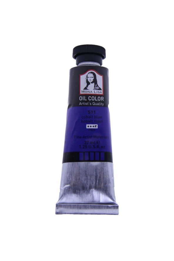 Mona Lisa Yağlı Boya 37 Ml Kobalt Mavi 511 ürün görseli 1
