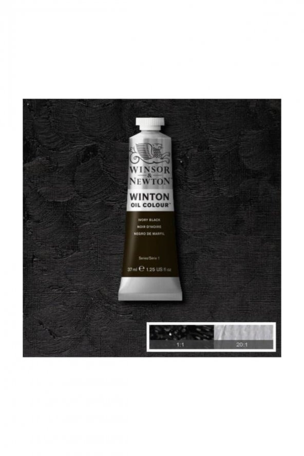 Winsor & Newton Winton Yağlı Boya 37 ml. 24 Ivory Black ürün görseli 1