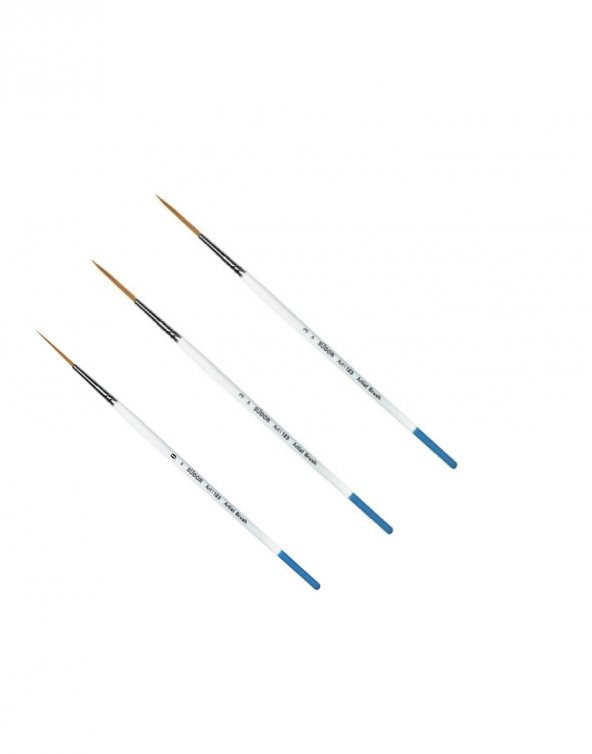 Südor Sentetik Çizgi Fırça Art 123 Seri 3lü Set ürün görseli 1