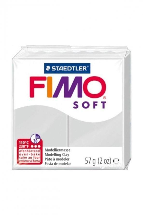 Staedtler Fimo Soft Polimer Kil 80 Dolphin Grey ürün görseli 1