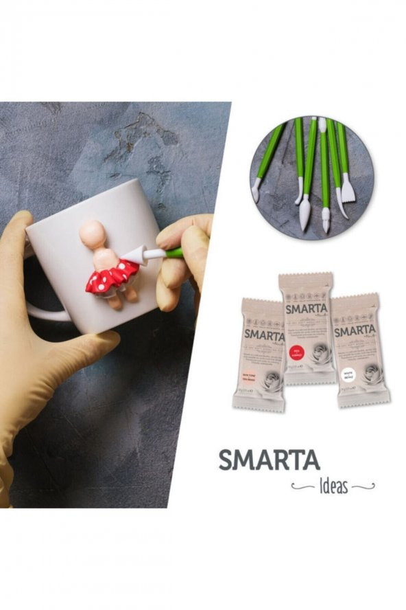 Smarta Modelleme Hamuru 100 Gr. Yeşil - Resim 5