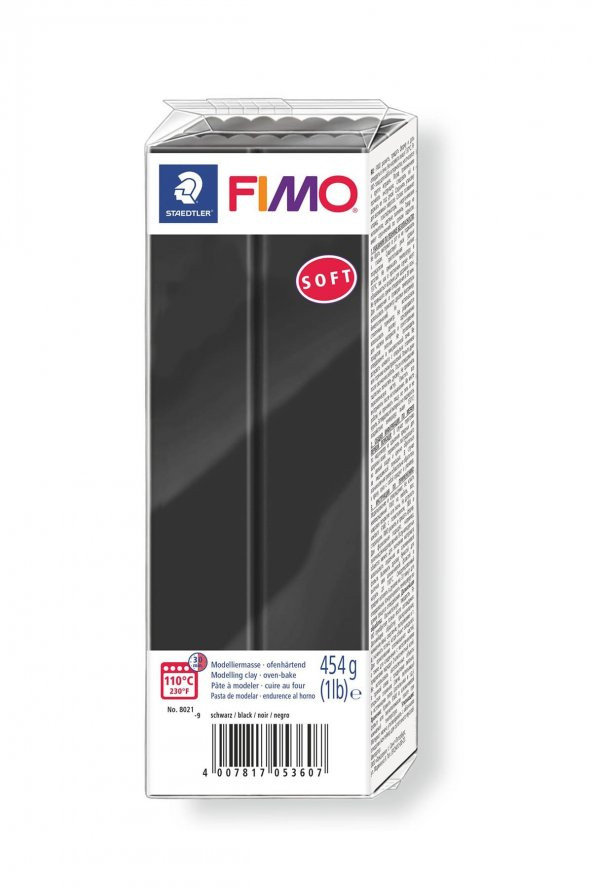 Staedtler Fimo Soft Polimer Kil 454Gr. Siyah ürün görseli 1