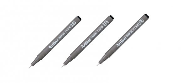 Artline Drawing System Teknik Çizim Kalemi 0.05 Mm 3 Adet ürün görseli 1