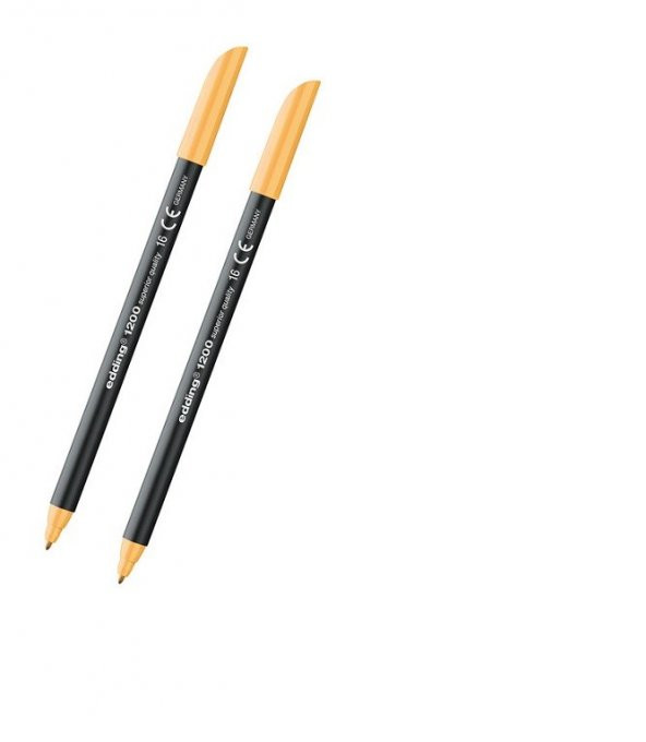 Edding 1200 Grafi̇k Kalemi̇ Açık Turuncu 2 Adet ürün görseli 1