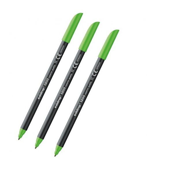Edding 1200 Grafi̇k Kalemi̇ Açık Yeşil 3 Adet ürün görseli 1