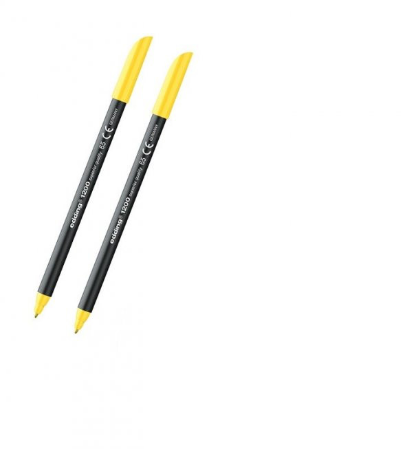 Edding 1200 Grafik Kalemi Fosforlu Sarı 2 Adet ürün görseli 1
