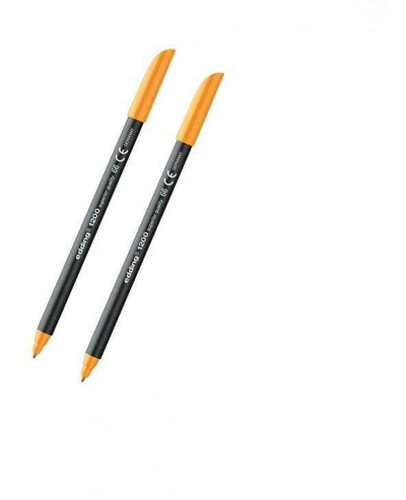Edding 1200 Grafik Kalemi Fosforlu Turuncu 2 Adet ürün görseli 1