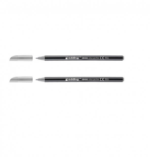 Edding 1200 Grafi̇k Kalemi̇ Gümüş 2 Adet ürün görseli 1