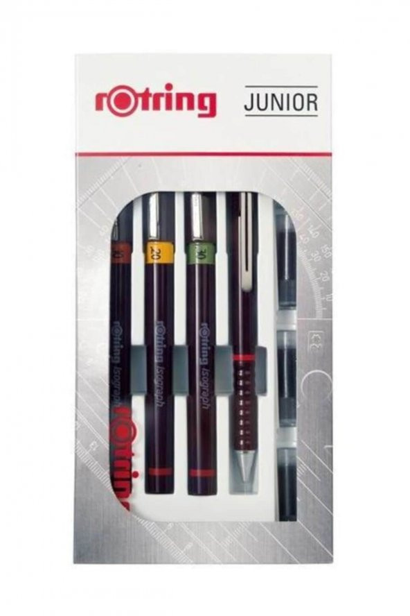 Rotring Isograph Set (0.2-0.4-0.6)+Tikky 0.5 ürün görseli 1