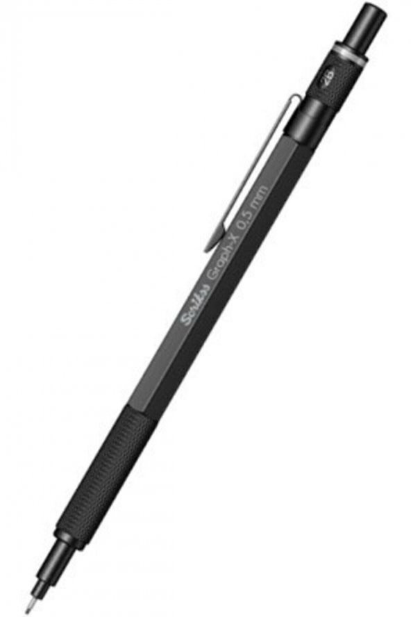 Scrıkss Graph-x Metal Color Mat Siyah 0.5 Mm Versatil Kalem ürün görseli 1