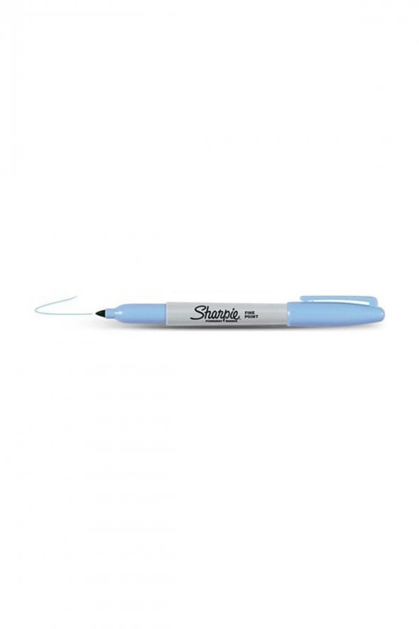 Sharpie Fine Permanent Yuvarlak Uç Açık Mavi 3 Adet ürün görseli 1