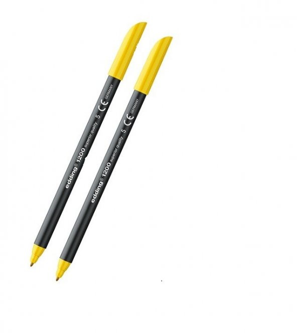Edding 1200 Grafi̇k Kalemi̇ Sarı 2 Adet ürün görseli 1