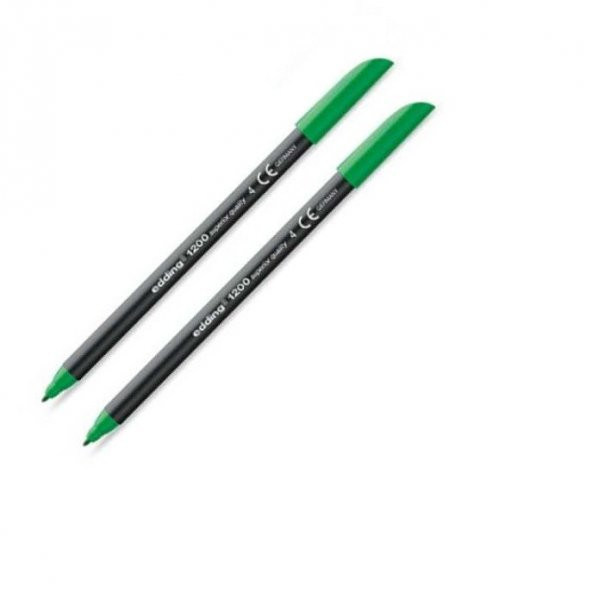 Edding 1200 Grafi̇k Kalemi̇ Yeşil 2 Adet ürün görseli 1