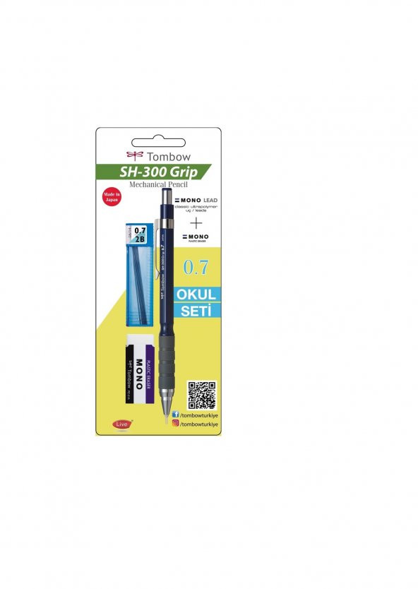 Tombow Sh 300 Grip Versatil Okul Seti Lacivert Gr44 ürün görseli 1