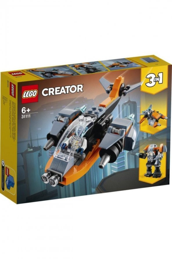 LEGO® Creator 3’ü 1 Arada Siber İnsansız Hava Aracı 31111 ürün görseli 1