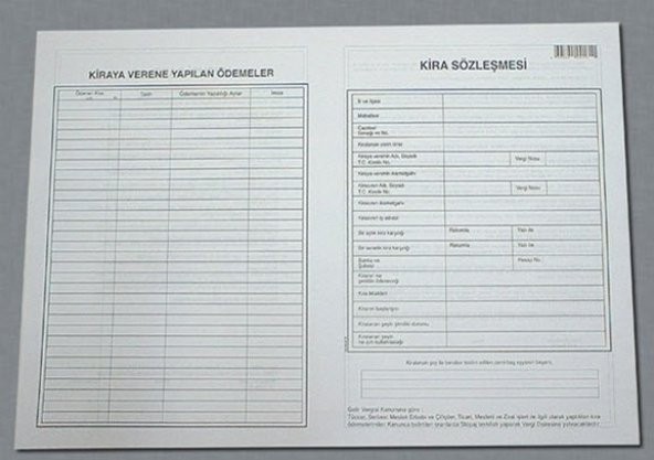 CEM KİRA KONTRAT SÖZLEŞMESİ 100 LÜ ürün görseli 1