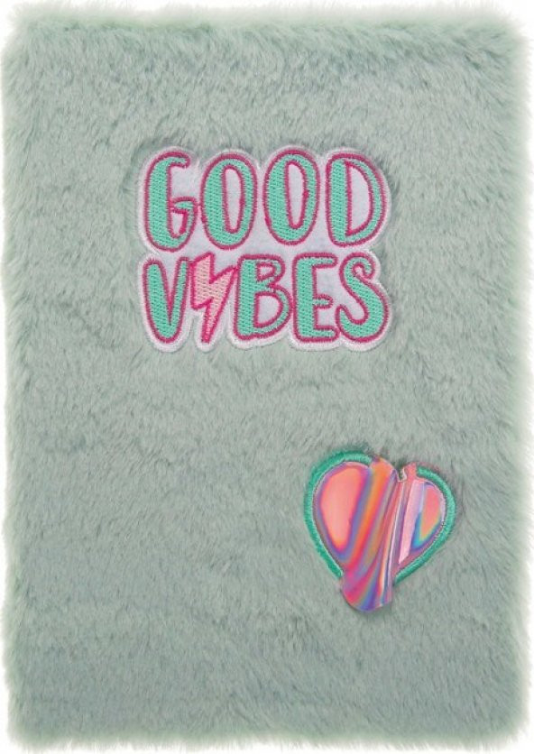 Pyrus A5 Peluş Defter Good Vibes ürün görseli 1