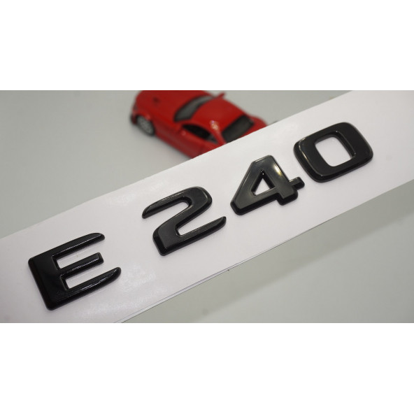 E 240 Bagaj Parlak Siyah ABS 3M 3D Yazı Logo ürün görseli 1