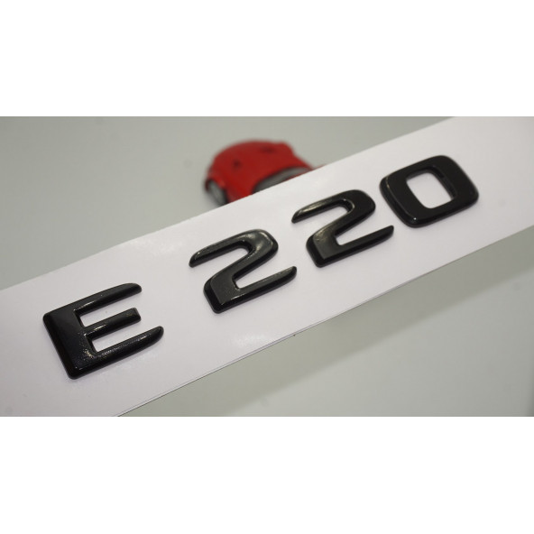 E 220 Bagaj Parlak Siyah ABS 3M 3D Yazı Logo ürün görseli 1