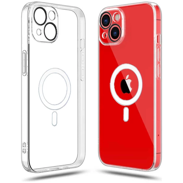Gpack Apple iPhone 14 Kılıf Sert Transparan Arka Kamera Korumalı Porto ürün görseli 1