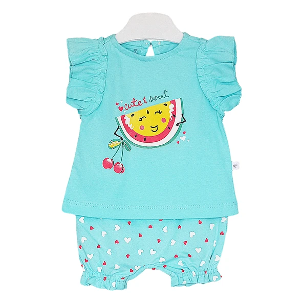 Caramell Bebek Takımı - 2 li - TKK7047 - Fresh - Su Yeşili ürün görseli 1