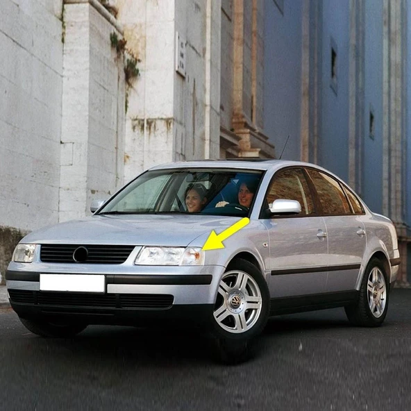 VW Passat B5 1997-2000 Ön Sol Sinyal Lambası Beyaz Buzlu 3B0953041C ürün görseli 1