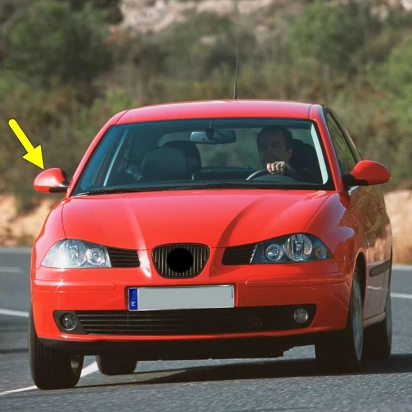 Seat İbiza 2002-2008 Sağ Yan Dış Dikiz Ayna Kapağı 6L0857538 ürün görseli 1