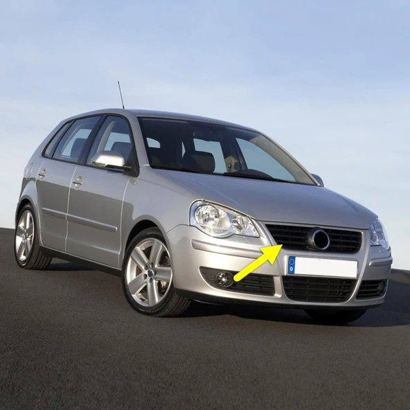 VW Polo 2005-2009 Ön Panjur Izgarası Siyah 6Q0853653E ürün görseli 1