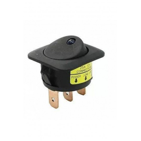 LEDLİ ON-OFF ANAHTAR 25A 12VDC 3P MAVİ ürün görseli 1