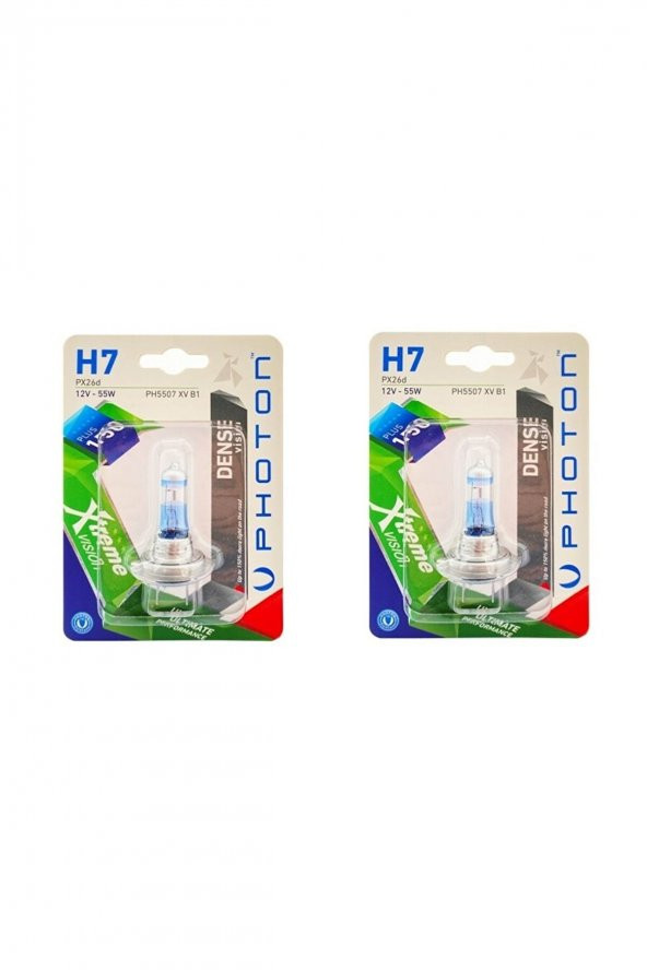 PHOTON H7 XTREME VİSİON +150 FAZLA IŞIK FAR AMPÜL TAKIMI (2 ADET)) ürün görseli 1