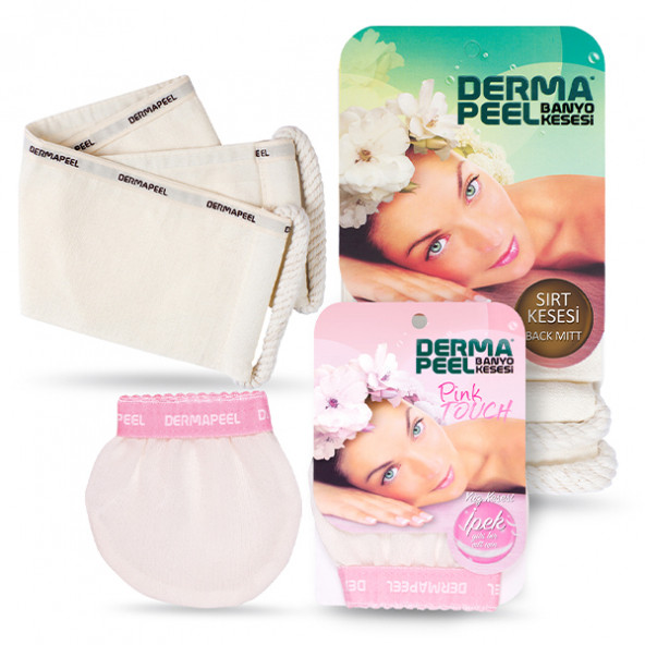 Dermapeel Sırt Kesesi '' Pink Touch Yüz Kesesi Set ürün görseli 1