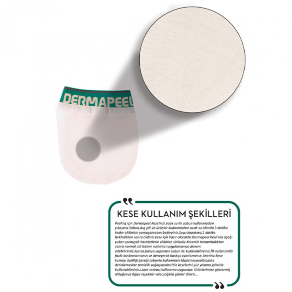 Dermapeel Doğal ipek Yüz Kesesi - Resim 3