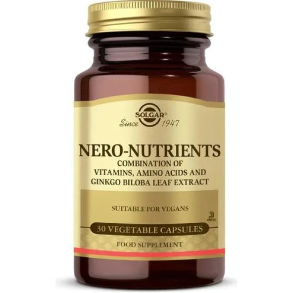 Solgar Nero Nutrients 30 Tablet 033984018358 ürün görseli 1