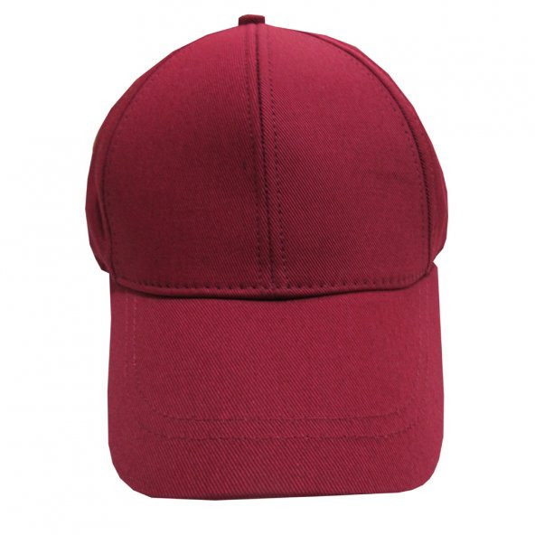bordo şapka unisex model ayarlanabilir özellikte ürün görseli 1