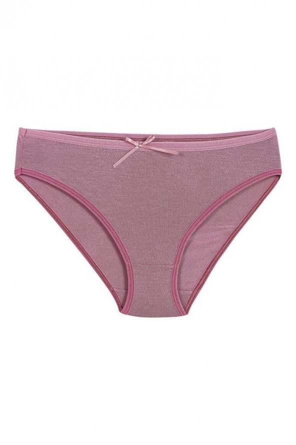 12 Adet Yıldız Bayan Bambu Bikini Külot Gül Kurusu 3909 ürün görseli 1