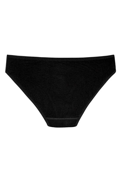 12 Adet Yıldız Bayan Bambu Bikini Külot Siyah 3911 - Resim 2