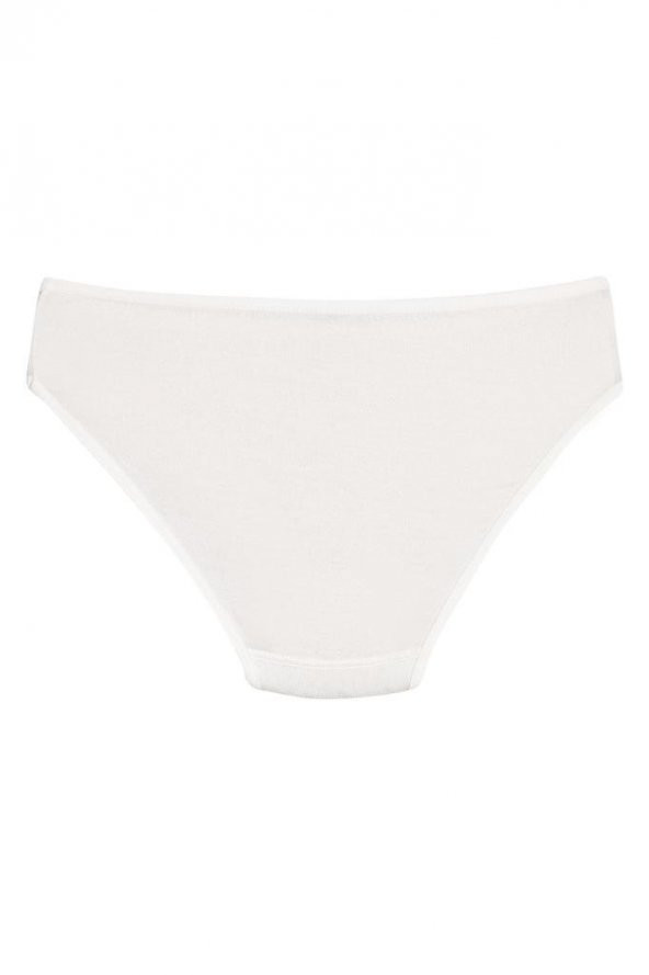 12 Adet Yıldız Bayan Bambu Bikini Külot Ekru 3912 - Resim 2