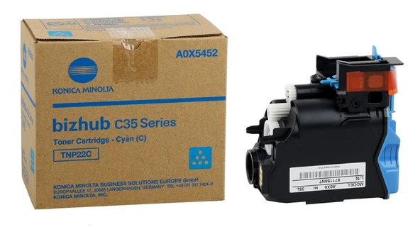 Minolta TNP-22 Orjinal Mavi Toner Bizhub C-35 A0X5452 ürün görseli 1