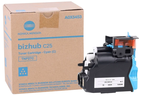 Minolta TNP-27 Orjinal Mavi Toner Bizhub C-25 A0X54D4 ürün görseli 1