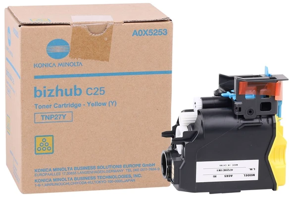 TNP-27 Orjinal Sarı Toner Bizhub C-25 A0X52D4