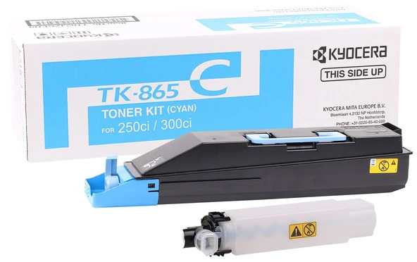 Kyocera Mita TK-865 Orjinal Mavi Toner Taskalfa-250ci -300ci ürün görseli 1