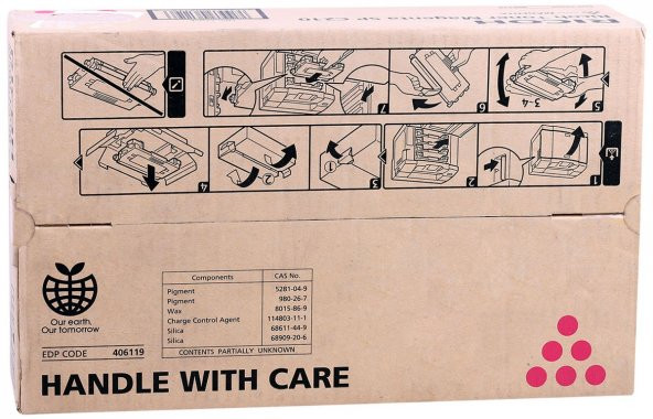Ricoh SP-C 210 Orjinal Kırmızı Toner CL 800 1000 Type 140 210SF ürün görseli 1
