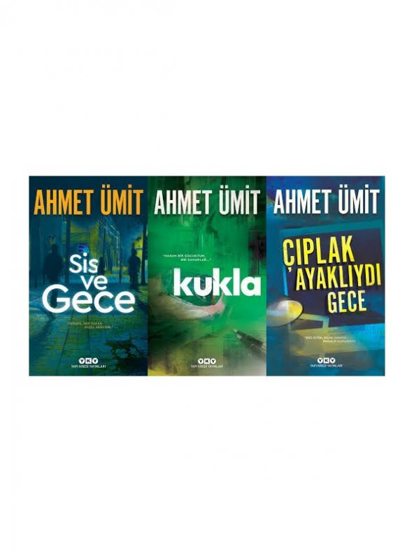 Ahmet Ümit 3 Kitap Set (Sis ve Gece- Kukla- Çıplak Ayaklıydı Gece) ürün görseli 1