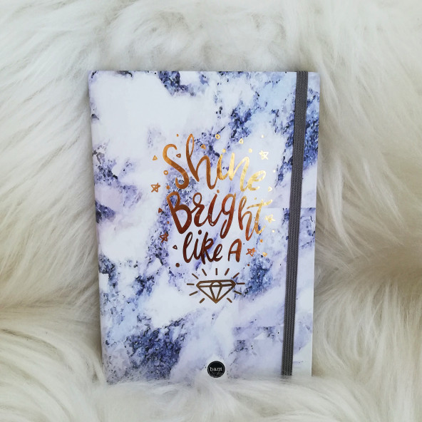 Shine Bright Like A Lastikli Defter ürün görseli 1