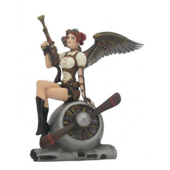 WISE Veronese Serisi-WISE PERVANE MOTORUNDA OTURAN KADIN SAVAŞÇI-21*19*16 CM. ürün görseli 1