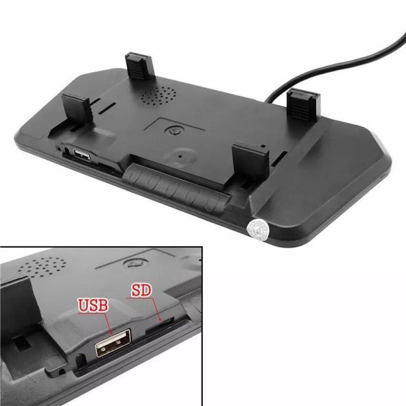7" KAMERALI PARK SENSÖRÜ  + 4 SENSÖR KOMPLE SET GRİ - Resim 5